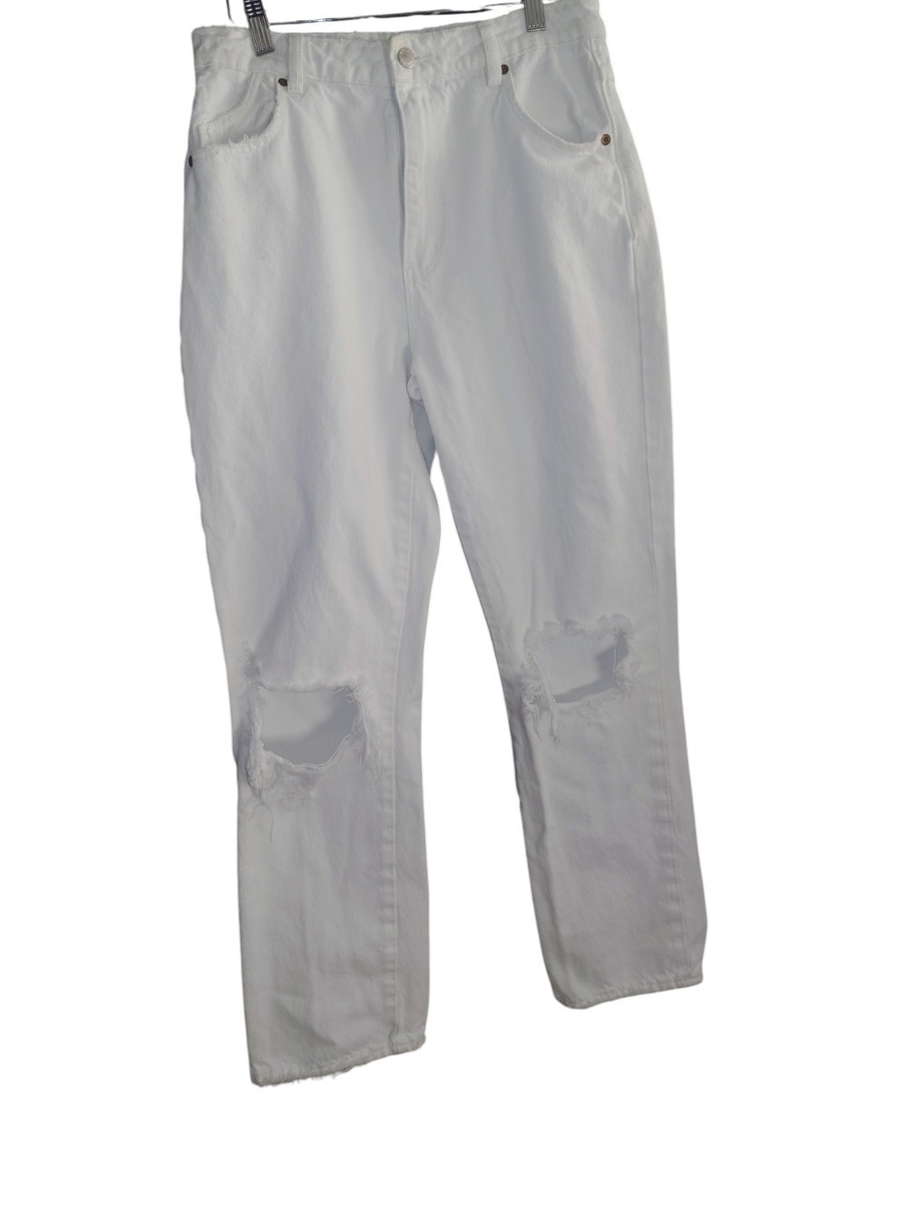 ROLLA'S White High-Rise Straight Jeans